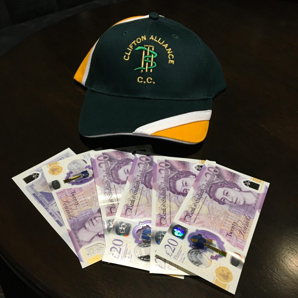 A CACC hat and a load of cash